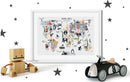 World Map Print - Luster Paper Nursery Wall Art Print