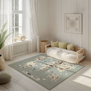 Baby Animals ABC Rug / World map Area Rug