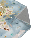 Soccer Field Playroom Rug / World map Area Rug