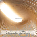Woven birch wood led pendant lamp dining room art lighting