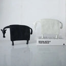 Woven black & white resin sculpture figurine living room sheep decor