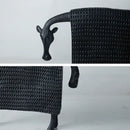 Woven black & white resin sculpture figurine living room sheep decor