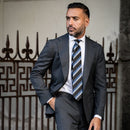 Corso - Silk Jacquard Tie - Black & Blue