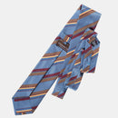 Battisti - Silk Jacquard Tie - Steel Blue