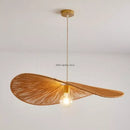 Woven hemp rope straw hat pendant light for living room dining room