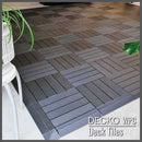 Deck Tile Corner Ramp Edge - for Premium WPC Interlocking Tiles | DECKO (3.1" x 3.1" x 0.8") - (One Piece)