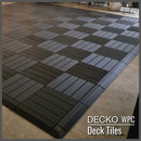 Deck Tile Corner Ramp Edge - for Premium WPC Interlocking Tiles | DECKO (3.1" x 3.1" x 0.8") - (One Piece)