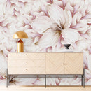 Beige Floral Wallpaper