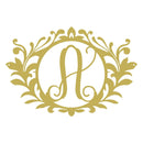 Wreath Monogram Initial