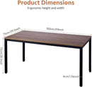 60 Inch Walnut Writing Computer Desk For Home Office