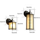 Wrought iron black finish wall lantern outdoor porch light