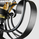 Wrought iron black flower island pendant dining room ceiling light