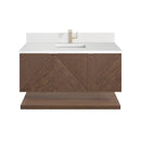 James Martin Marcello 48" Floating Single Bathroom Vanity, Chestnut
