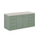 James Martin Chicago 60" Single Bathroom Vanity, Smokey Celadon