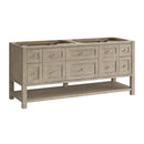 James Martin Breckenridge 72" Double Bathroom Vanity, Whitewashed Oak