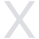 Arial Font White Painted MDF Wood Letter X (6 Inches)