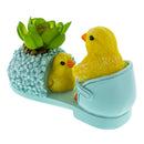 Wooden-Style Easter Chick Planter - 3.4" Shoe Succulent Pot Decor