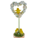 Easter Chick Egg Topiary Wreath Pot Tabletop Spring Decor 12.5 Inches Tall