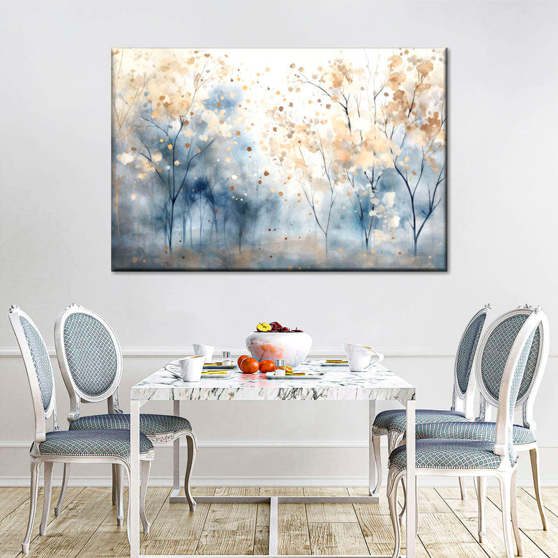 Speckled Blue Forest II Wall Art