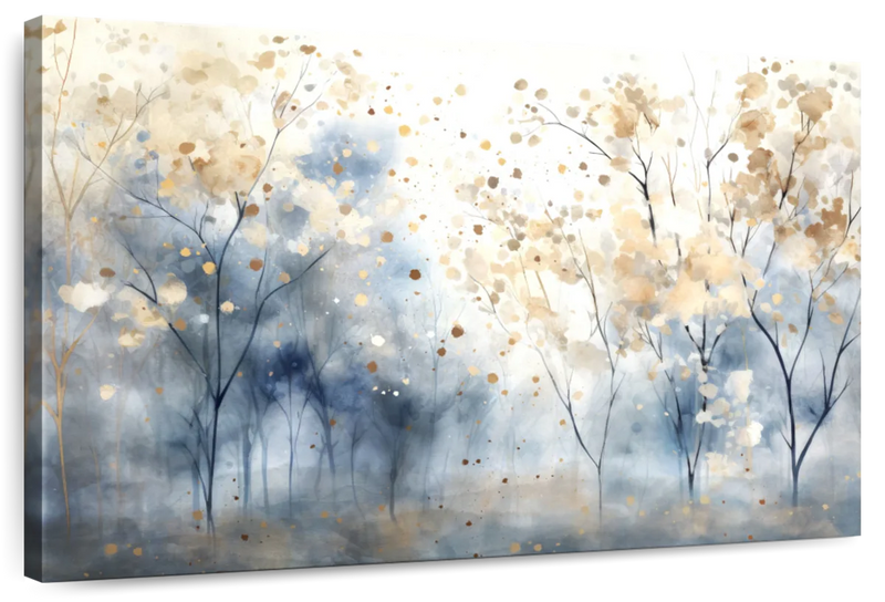 Speckled Blue Forest II Wall Art