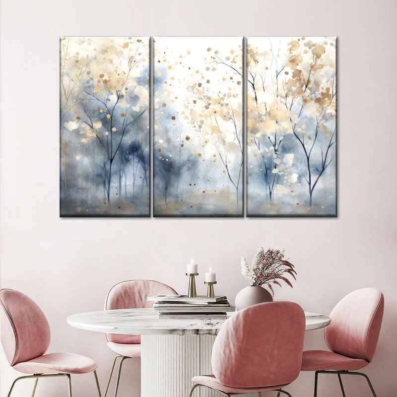 Speckled Blue Forest II Wall Art