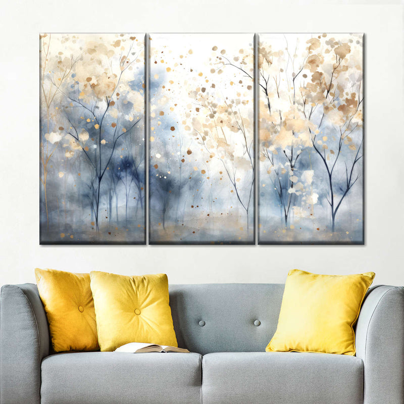 Speckled Blue Forest II Wall Art