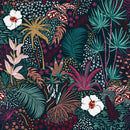 Fashionable Tropical Pattern Wallpaper