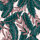 Hand Drawn Palm Leaves Wallpaper