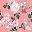 Voguish Pink Roses Wallpaper