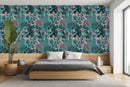 Hand Drawn Green Leaves Wallpaper