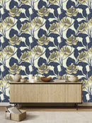 Floral Plants Pattern Wallpaper