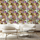Voguish Purple Flowers Wallpaper Tasteful