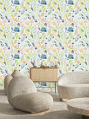 Fashionable Watercolored Leaves Wallpaper Tasteful