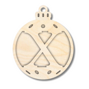 Unfinished Wood Layered Letter Christmas Ornaments | A-Z | 2 Piece | 5" Tall | 1/8" Wood | Wood Craft DIY