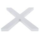 Arial Font White Painted MDF Wood Letter X (6 Inches)