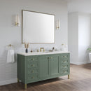 James Martin Chicago 60" Single Bathroom Vanity, Smokey Celadon