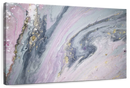 Pink And Grey Abstract Wall Art