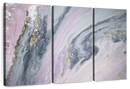 Pink And Grey Abstract Wall Art