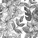 Voguish Grey Flowers Wallpaper Smart