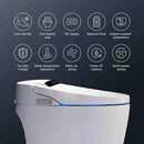 Nuvia Premium Automatic Single-Piece Home Smart Toilet With Bidet, Foot Sensor And Heated Seat (SAK69312)
