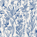Blue Floral Wallpaper