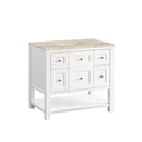 James Martin Breckenridge 36" Single Bathroom Vanity, Bright White