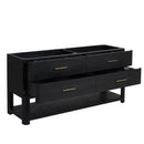 James Martin Lucian 72" Double Bathroom Vanity, Carbon Oak