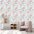 Contemporary Pink Little Flowers Wallpaper Smart