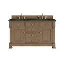 James Martin Brookfield 60" Double Bathroom Vanity, Pecan