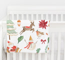 Woodland Forest Trees - Vintage Baby Blanket