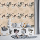 Beige Monkeys Wallpaper