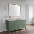 James Martin Chicago 60" Single Bathroom Vanity, Smokey Celadon