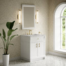 James Martin Bellshire 30" Single Bathroom Vanity, Bright White