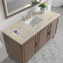 James Martin Portland 60" Single Bathroom Vanity, Whitewashed Walnut